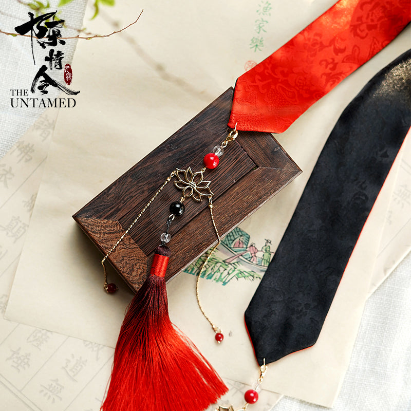 「無羨・少年」魏無羨 髪結いリボン(赤)